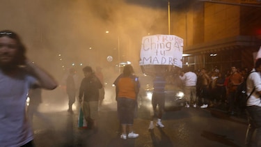 Protestas violentas en un acto de Donald Trump en Nuevo México