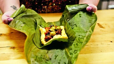 Tamal con toques de aquí y allá