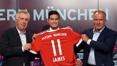 James se muestra 'feliz' de estar en 'un club tan grande como el Bayern'