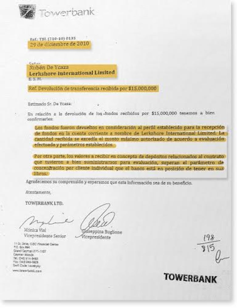 La ruta del dinero detrás de un negocio arreglado