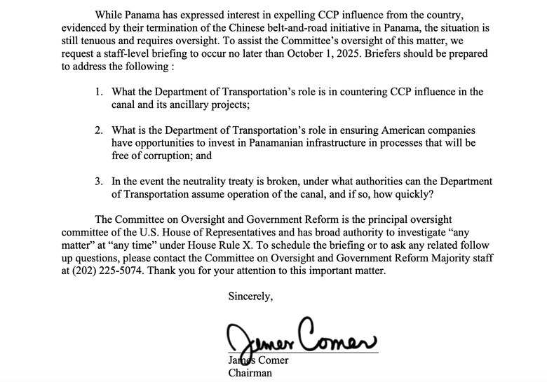 Washington prepara una nueva sesión sobre la ‘influencia maliciosa’ de China en el Canal