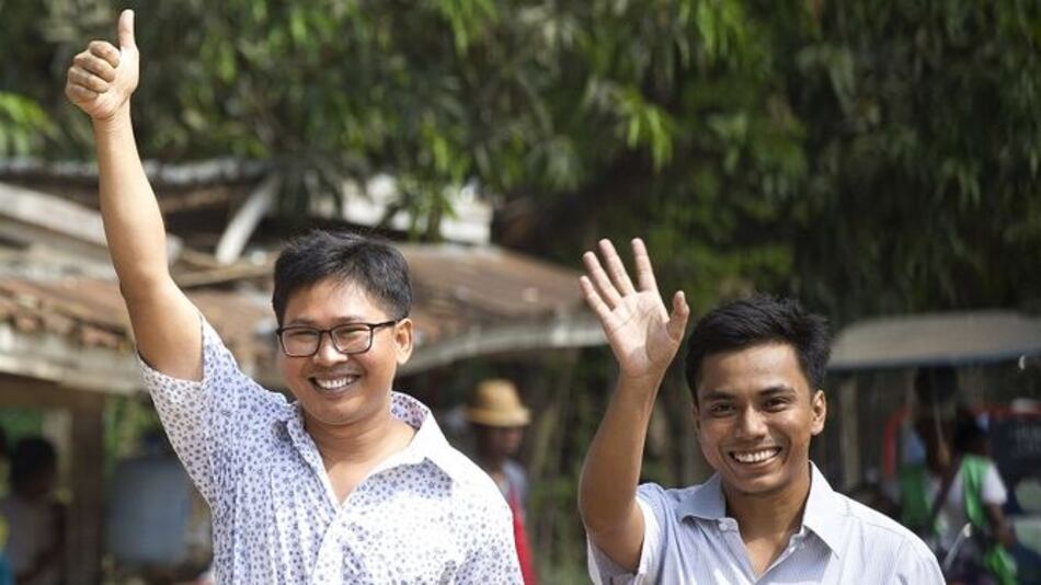 Birmania libera a dos periodistas de Reuters en el marco de una amnistía