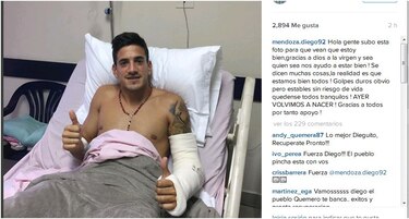 Diego Mendoza: ‘Cuando desperté estaba contento porque estaba vivo’