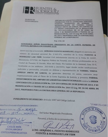 Yanibel Ábrego retira amparo de garantías que presentó por caso de auditorías