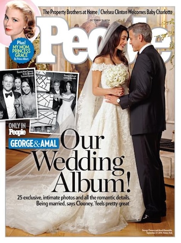George Clooney y Amal Alamuddin, las imágenes del glamour de Hollywood en Venecia