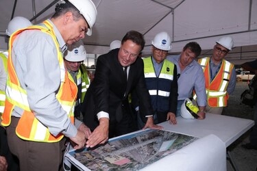 Presidente Varela realiza recorrido de prueba en línea 2 del Metro