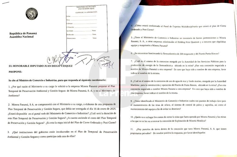 Ministro de Comercio es citado a la Asamblea para que explique proceso de cierre de la mina de Donoso