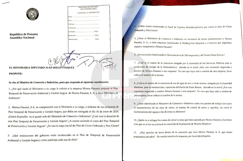 Ministro de Comercio es citado a la Asamblea para que explique proceso de cierre de la mina de Donoso