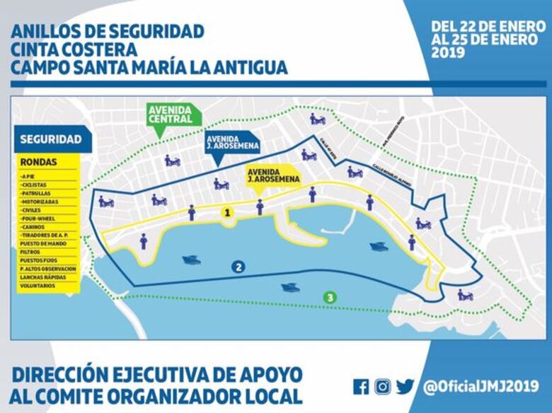 Hay 57 planes de acción en materia de seguridad por la celebración de la JMJ