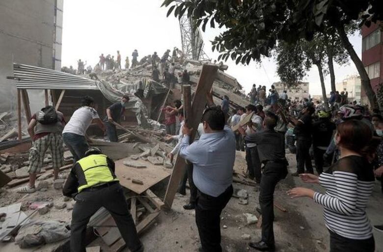 Suben a 224 los muertos por terremoto en México