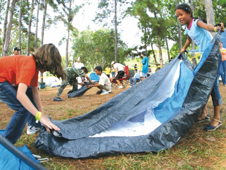 La tradición de acampar