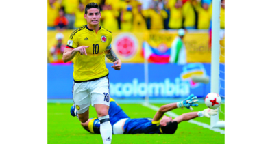 Sufrido triunfo de Colombia