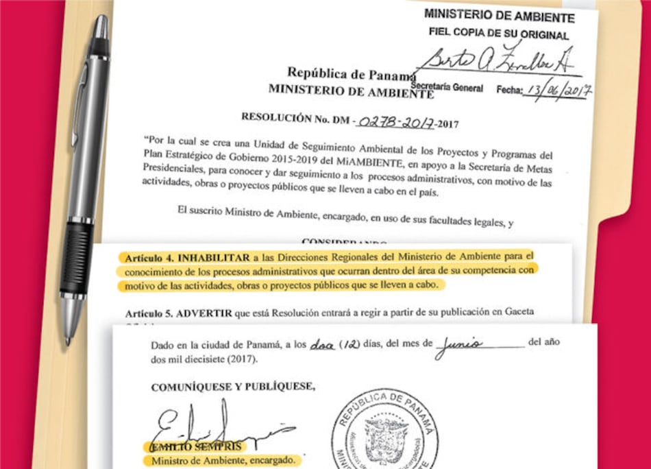 La Sala III suspende resolución de ministro Emilio Sempris