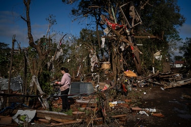 Aumenta la cifra de víctimas mortales de las inundaciones por un ciclón al sur de Brasil