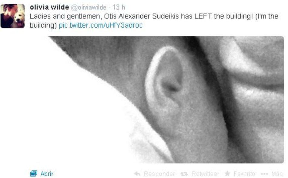 Olivia Wilde presenta a su bebé: Otis Alexander