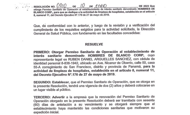 Impugnan la legalidad de los contratos de limpieza hospitalaria a favor de Hombres de Blanco y Sicarelle