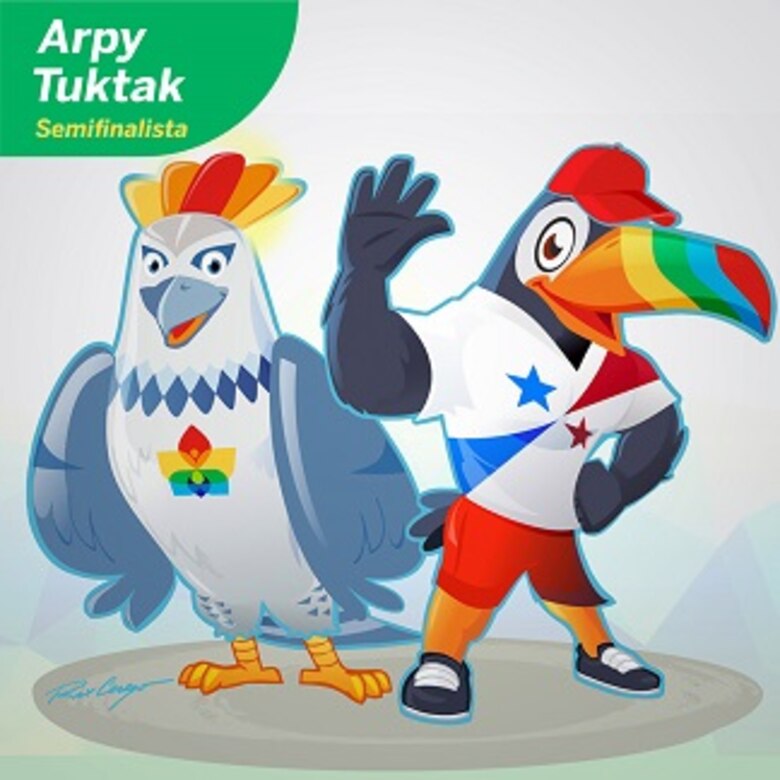 Revelan las 20 propuestas que siguen en carrera para convertirse en la mascota oficial de los Juegos Panamá 2022