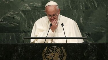 El Papa critica en ONU 'asfixia' de sistema financiero mundial y denuncia narcotráfico