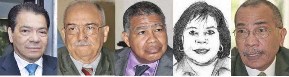 Los cinco magistrados del Segundo Tribunal Superior y sus polémicos fallos