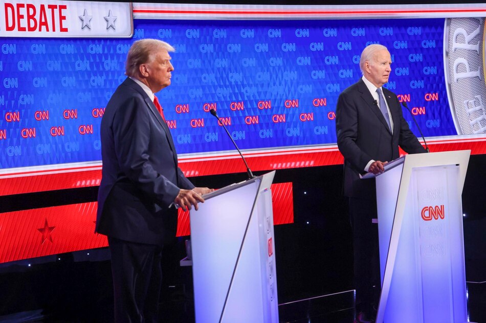 Trump se muestra agresivo y confiado; arremete contra un titubeante Biden en un debate decisivo