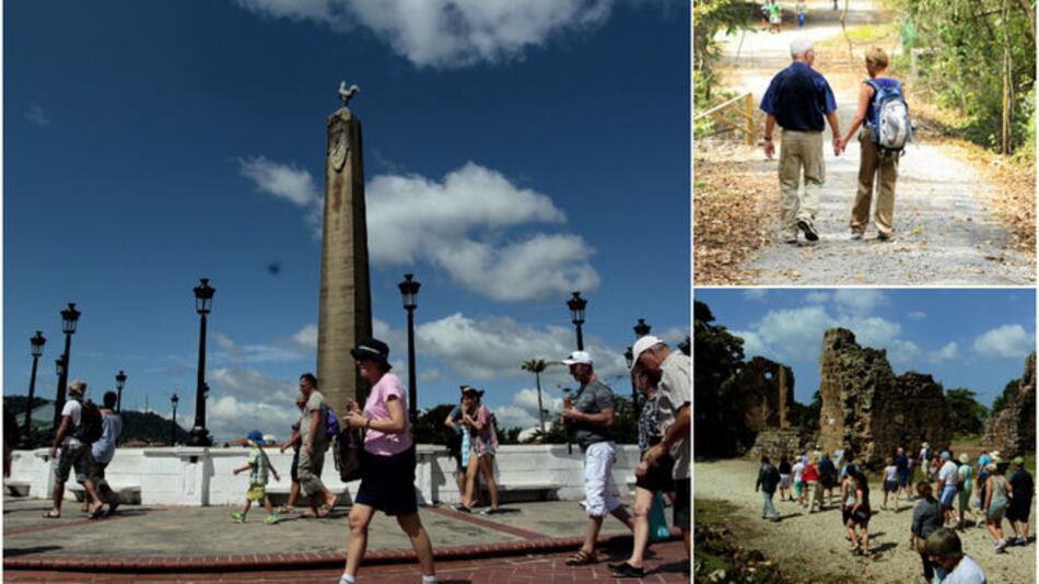 De turistas en la ciudad de Panamá y en el interior
