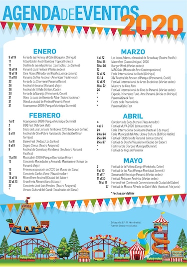 Agenda de eventos 2020
