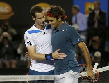 Federer doblega a Murray y será el rival de Nadal en semifinales