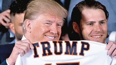 Astros y Trump en la Casa Blanca