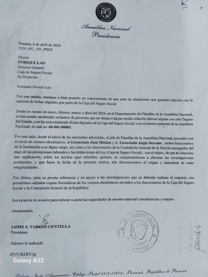 Sueldos fantasmas en la Asamblea