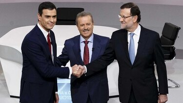 La corrupción, estrella de un debate bronco entre Rajoy y Sánchez