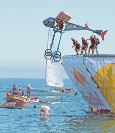 Caricaturas y animales en el aire