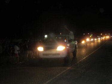 Bocatoreños celebran en las calles el triunfo de su novena en el béisbol