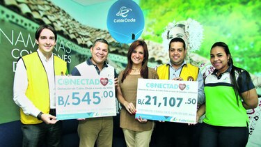 Cable Onda y sus clientes entregan donativo