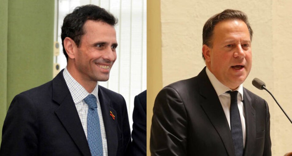 Henrique Capriles conversa con el presidente Varela