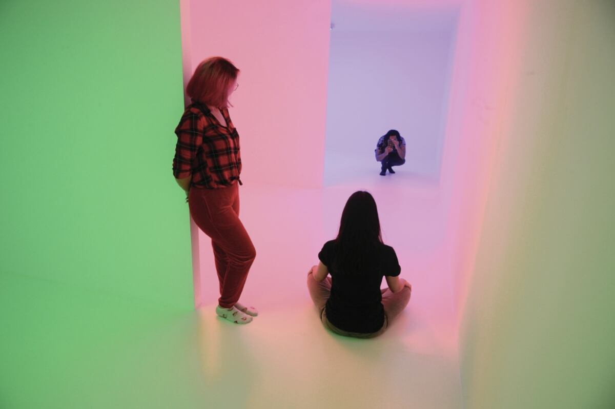 La muestra del maestro del color Carlos Cruz-Diez fue la más concurrida del año. Archivo