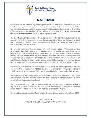 Internistas cuestionan promoción de tratamientos para la Covid-19 sin un sustento científico