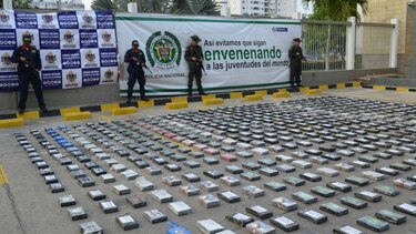 Colombia decomisa una tonelada de cocaína en cargamento que iba hacia Estados Unidos