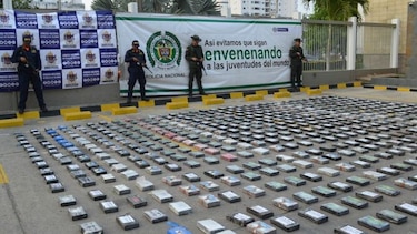 Colombia decomisa una tonelada de cocaína en cargamento que iba hacia Estados Unidos