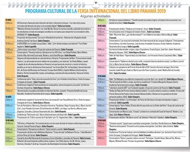 Conozca la oferta cultural de la Feria del Libro 2019