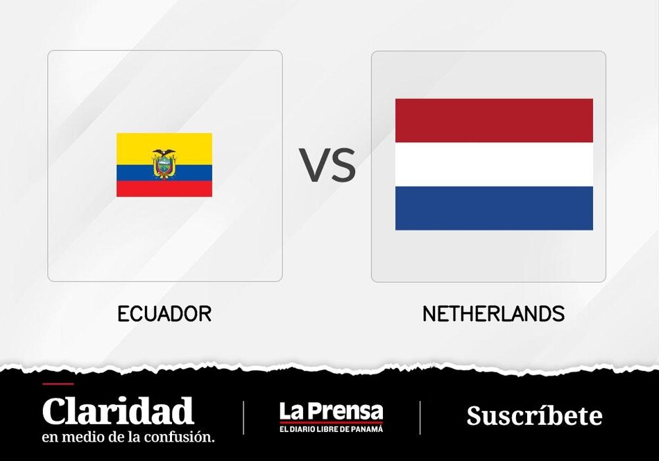 Países Bajos se enfrentará esta noche de local a Ecuador