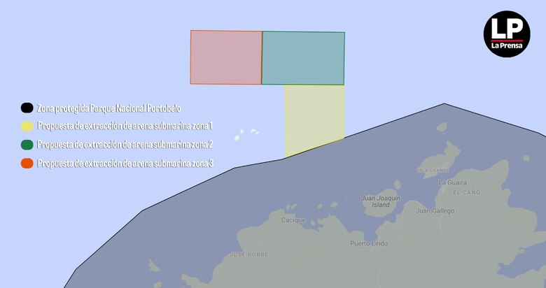 Rechazan los estudios ambientales para la extracción de arena submarina en Portobelo