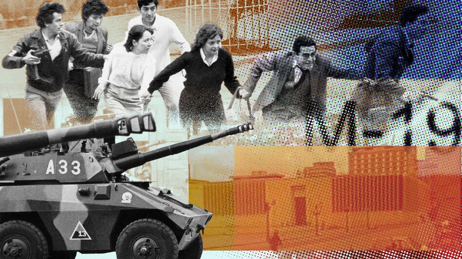 Las 28 horas de terror de la Toma del Palacio de Justicia en Colombia, que 40 años después sigue siendo una herida abierta en el país