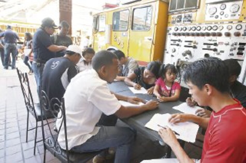 Inscripción de aspirantes a bombero