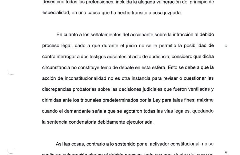 Procuraduría: ni hay principio de especialidad ni se violaron las garantías de Martinelli
