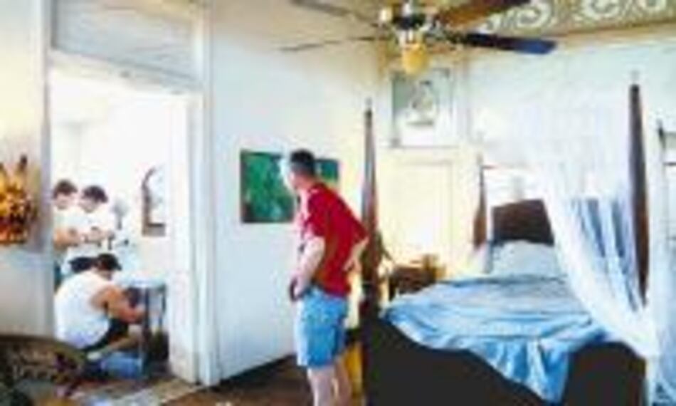 Travolta filmó en la mansión de los Linares