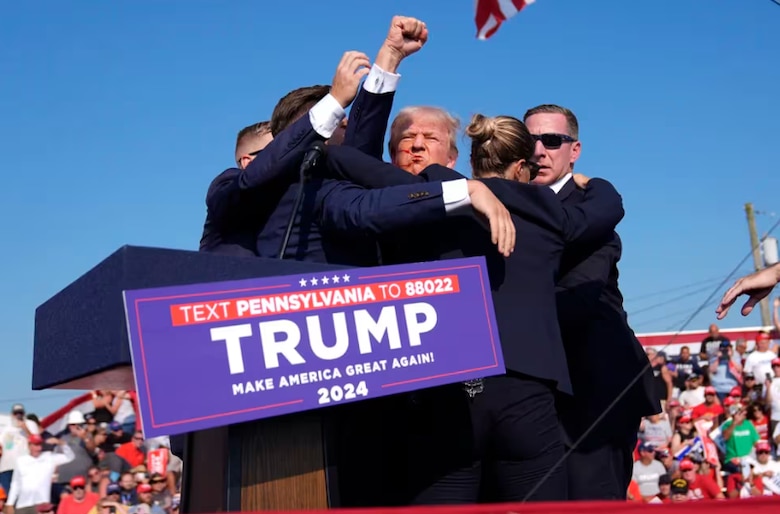 Trump resulta herido en un incidente ocurrido durante un mitin en Pensilvania