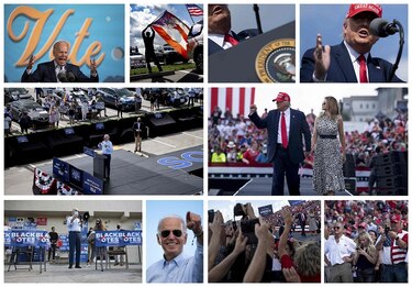 Trump viaja a estados claves y Biden acude a Pensilvania a dos días de los comicios