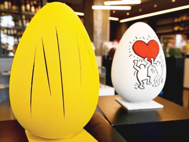 Arte en huevos de Pascua