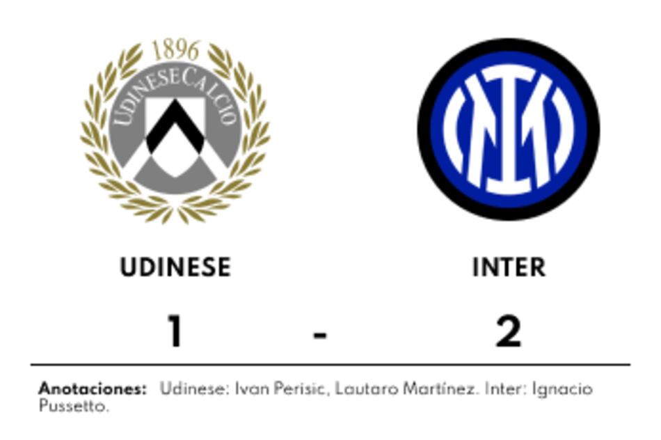Inter gana a pesar de la recuperación de Udinese