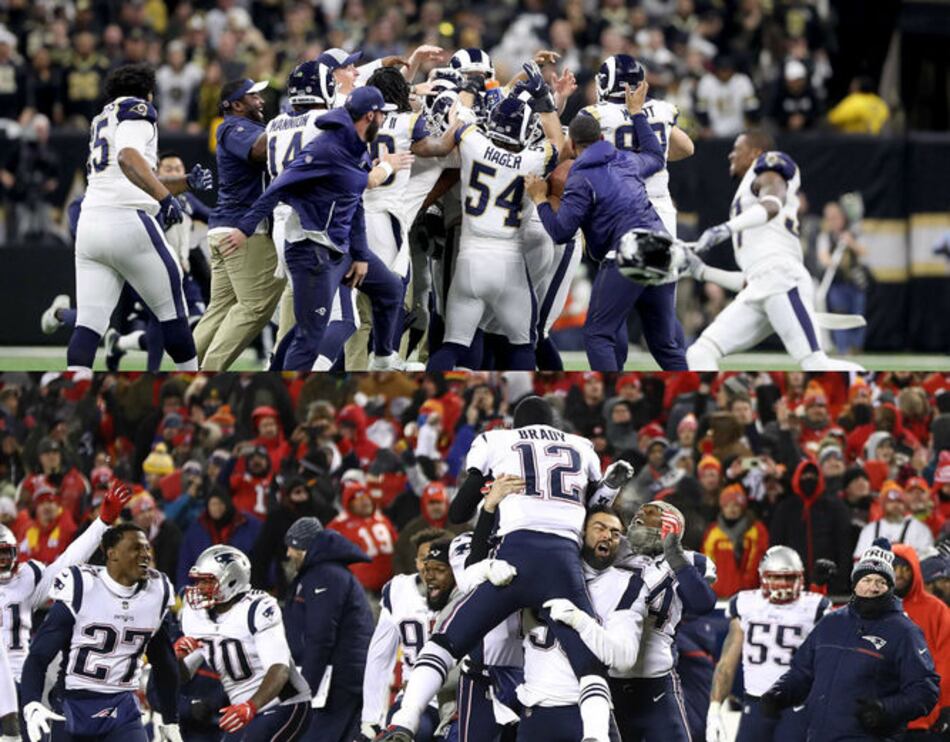 Patriots van ante Rams en el Super Bowl
